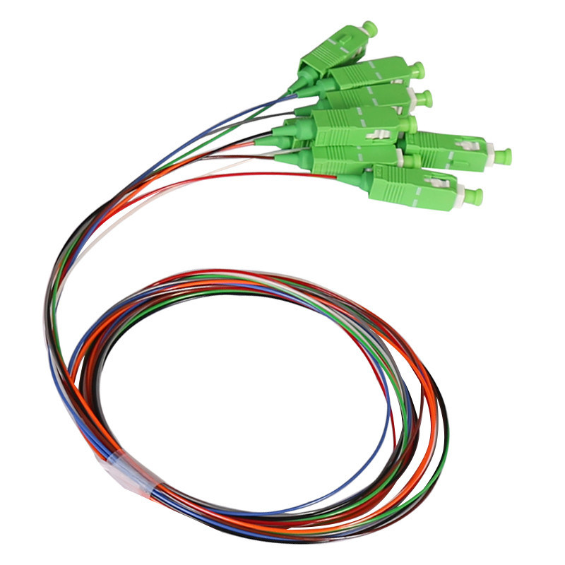 LC SC APC UPC 8 12 color fiber optic ribbon pigtail